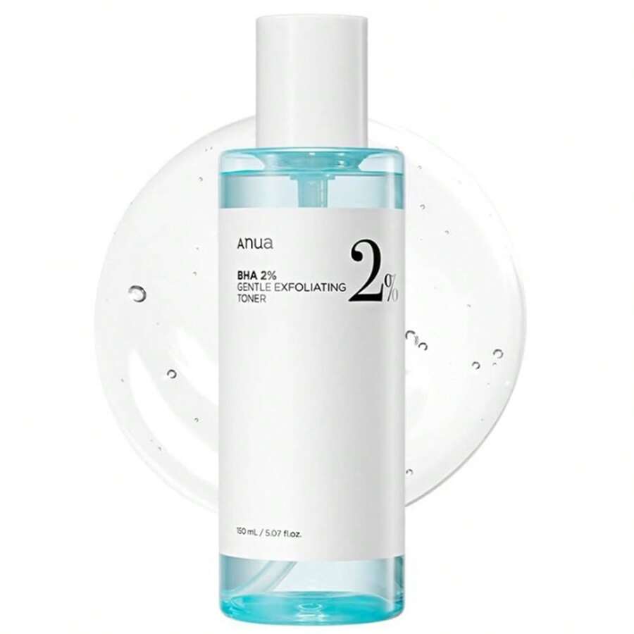 Anua BHA 2% Gentle Exfoliating Toner  Mild Facial Exfoliant  Salicylic Acid For Pores And Sebum  Teatree Extract  Hyaluronic Acid  Ceramides Mild Exfoliation  Acne Scars  Improving Skin Texture  Sebum And Oil Control (150ml / 5.07 Fl.Oz.) - Xanh đậm - Xem 1