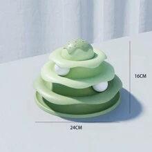 1pc Boredom Buster For Cats - Interactive Cat Toy With Spinning Balls And Wand - Multicolor - View 12