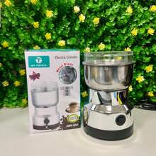 Molino Pulverizador Eléctrico De Cuatro Cuchillas Para Café - Gris Claro - Ver 1