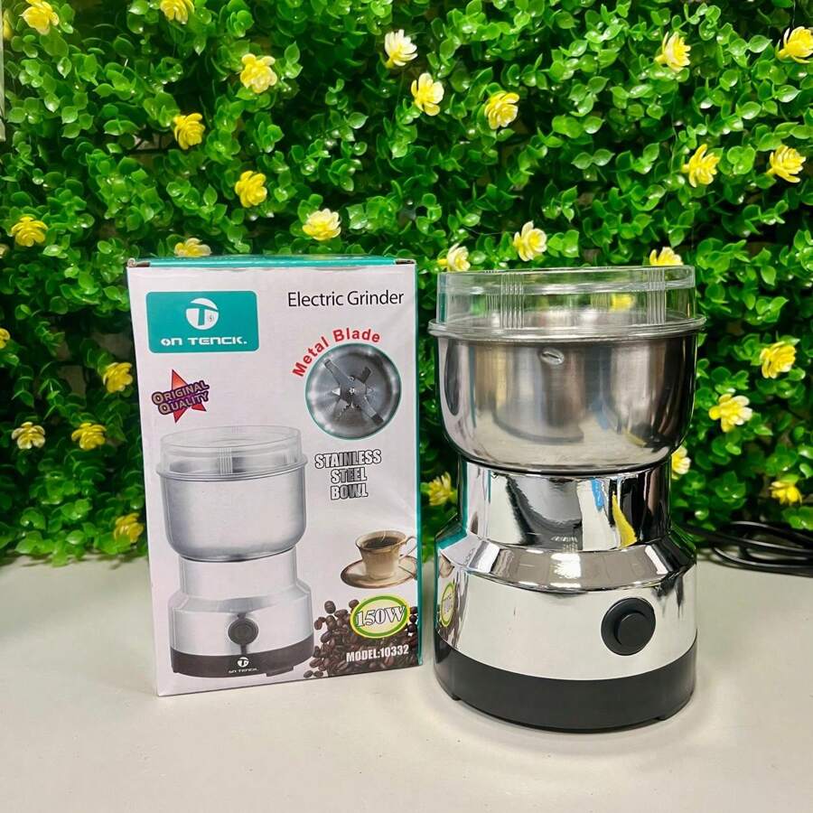 Molino Pulverizador Eléctrico De Cuatro Cuchillas Para Café - Gris Claro - Ver 1