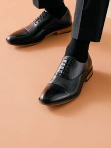 Men's Oxfords Formal Dress Shoes - Black - View 2