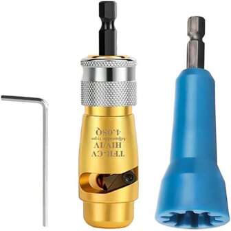 Wire Stripping And Twisting Tool, Electric Wire Stripper Drill Bit Electrical Tools Set, Portable Wire Twister For Power Drill, Cable Quick Stripping And Connector (2.5 Square), Wire Stripping And Twisting Tool Wire Stripper Aluminum Alloy Cable Twisting Stripping Tool With Wrench Portable Power Drill Wire Stripper Cutter Tool Screwdriver Hand Drill Cable Stripper For Hand Drill, Tool Accessories