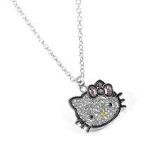 Sanrio 1 pièce Collier pendentif mignon de dessin animé Sanrio KT chat. Mode Kawaii, Collier hello kitty Anime Y2K. Bijoux pour femmes et filles, cadeaux