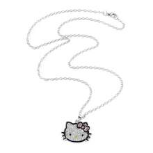 Sanrio 1 pièce Collier pendentif mignon de dessin animé Sanrio KT chat. Mode Kawaii, Collier hello kitty Anime Y2K. Bijoux pour femmes et filles, cadeaux