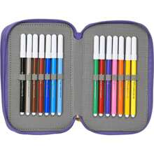 Safta POTRÓJNY PIÓRNIK 36 SZT. SUPERTHINGS GUARDIANS OF KAZOOM - Trwały i praktyczny piórnik Oficjalna licencja - Piórnik Organizer na przybory szkolne - Wszechstronny, funkcjonalny, kompaktowy i przenośny piórnik