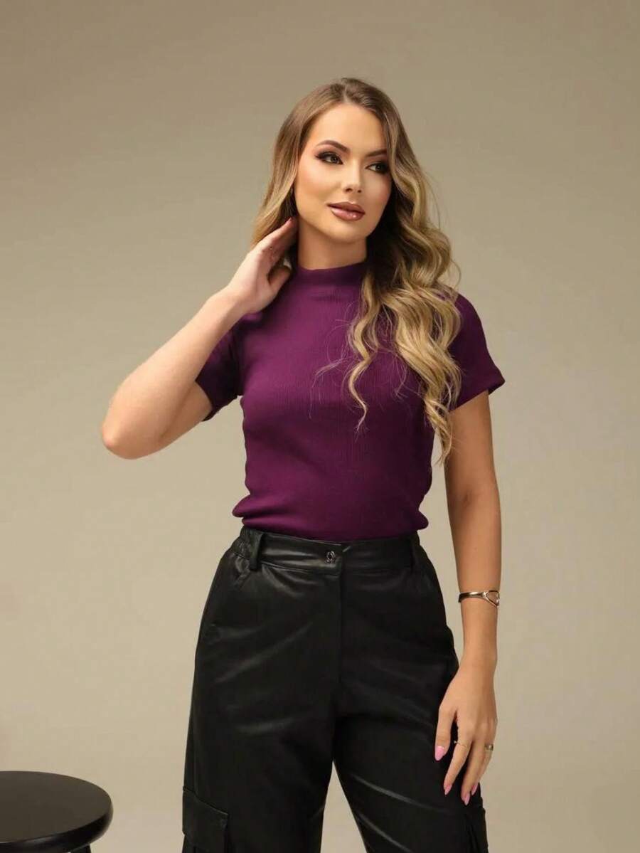 Women T-Shirts - Màu tím - Xem 1