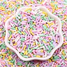 2-10mm Short Long Polymer Clay Cylindrical Candy Sprinkles Hot Soft Pottery For Decoration DIY Crafts Filler Accessories 20g/Bag