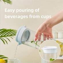 Máy pha cà phê/trà Cold Brew 1.1L, Bình đựng nước đá chịu nhiệt dung tích lớn dùng tại nhà có bộ lọc trà - Nhiều màu - Xem 9