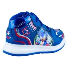 Tenis Para Niños Deportivos Sonik Juego Sneakers Infantiles Cómodos Con Luces Leds De Moda 329-AR - Azul - Ver 6