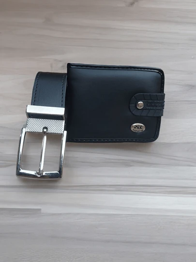 KIT CARTEIRA MASCULINA E CINTO SOCIAL DUPLA FACE