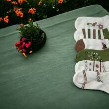 12 pares de calcetines tobilleros para mujer con encantadores diseños de inspiración natural y botánica, combinando la frescura del verde con la pureza del blanco, adornados con detalles florales y motivos campestres, ideales para un look cotidiano vibrante, con textura suave y confortable, tallas estándar - Multicolor - Ver 7