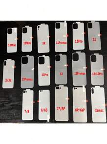 Película protectora de pantalla compatible con iPhone 16, 15 Pro Max, 14 Plus, 13, 12 Mini, 15 Promax, de 4 en 1: película de hidrogel blanda en la parte posterior, película en el marco lateral, cobertura completa [NO ES DE VIDRIO]