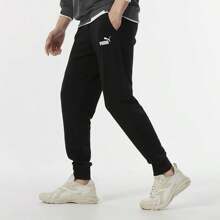 Puma 男士 2026 新款训练运动裤，健身休闲锥形裤，683755 - 黑色 - 查看 1