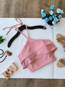 Women Tops - 淺粉色 - 查看 1