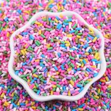 2-10mm Short Long Polymer Clay Cylindrical Candy Sprinkles Hot Soft Pottery For Decoration DIY Crafts Filler Accessories 20g/Bag