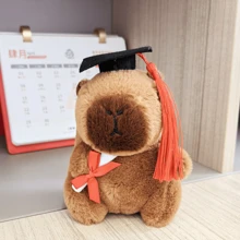 Gorro de médico de estilo aleatorio, juguete de peluche de Capybara médico, regalo para actividades en centros comerciales, regalo de Pascua, artículo para lanzar en bodas