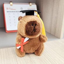 Gorro de médico de estilo aleatorio, juguete de peluche de Capybara médico, regalo para actividades en centros comerciales, regalo de Pascua, artículo para lanzar en bodas