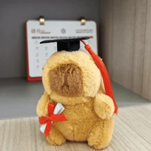 Gorro de médico de estilo aleatorio, juguete de peluche de Capybara médico, regalo para actividades en centros comerciales, regalo de Pascua, artículo para lanzar en bodas