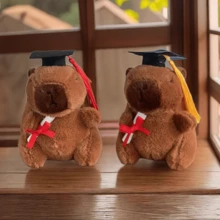 Gorro de médico de estilo aleatorio, juguete de peluche de Capybara médico, regalo para actividades en centros comerciales, regalo de Pascua, artículo para lanzar en bodas
