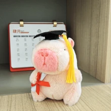 Gorro de médico de estilo aleatorio, juguete de peluche de Capybara médico, regalo para actividades en centros comerciales, regalo de Pascua, artículo para lanzar en bodas