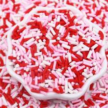 2-10mm Short Long Polymer Clay Cylindrical Candy Sprinkles Hot Soft Pottery For Decoration DIY Crafts Filler Accessories 20g/Bag