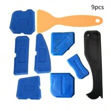 5/6/9pcs Grouting Tool Set, Including Grout Scrapers, Sealant Smoothing Brushes, Plastic Spatulas, For Tile Installation
