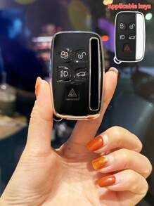 1pc TPU Material Key Shell Designed For Special Car Model - Suitable For Land Rover Range Rover Velar/Defender/Discovery 2- 5 Button Car Key Protective Cover