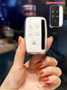 1pc TPU Material Key Shell Designed For Special Car Model - Suitable For Land Rover Range Rover Velar/Defender/Discovery 2- 5 Button Car Key Protective Cover