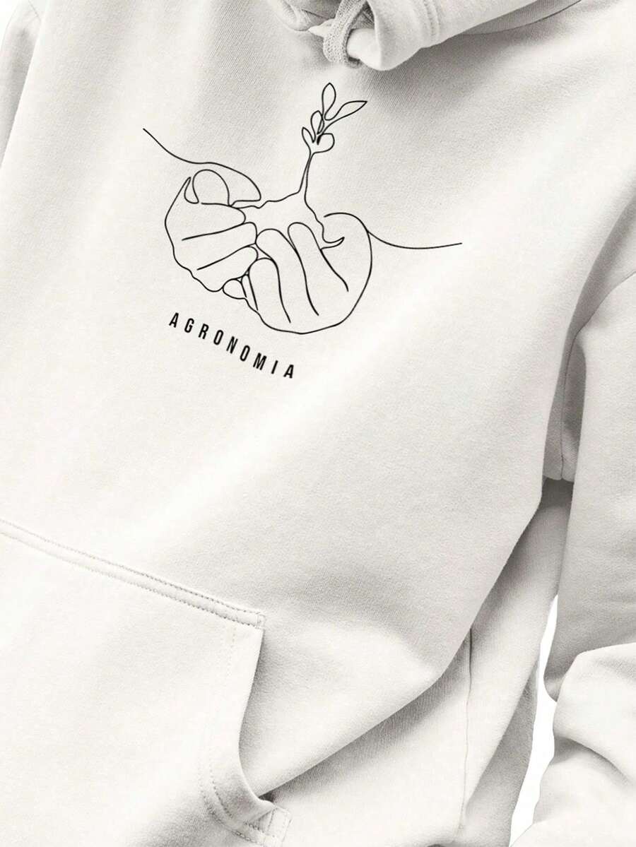 Men Hoodies - 白色 - 查看 1