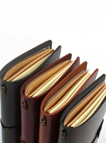 Vintage Faux Leather A6 Refillable Travelers Journal: Sketch, Note &Store Your Memories -Perfect For Men, Women, Girls & Boys! - Multicolor - View 1