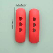 2 piezas/4 piezas Cubierta de mango resistente al calor para uso doméstico, adecuada para cazuelas, vaporeras, ollas de sopa, soporte de olla anti-quemaduras