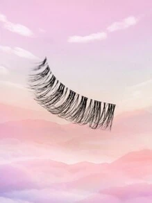 7对/套 自然D型卷翘交叉透明假睫毛，适合度假/派对/日常佩戴，5-13毫米条状假睫毛 - 自然纖長款 - 查看 7