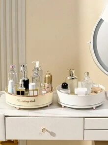 360° Rotating Makeup Organizer - Cosmetic And Skincare Storage - Perfume Display Stand For Dresser - Keep Your Beauty Products Neat And Accessible - Multicolor - View 2