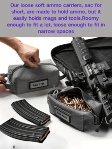 One Gray Durable Waist Belt Pouch For Out Door Sport Phone Holder Bag EDC Belt For Sport Portable Men's Makeup Travel Shaving Kit Pouch Men  Waxed Canvas Cosmetic Toiletry Bag For Men Bullet Storage Bag CS Accessory Bag Outdoor Storage Bag First Aid Kit Daily Necessities Portable Sorting Bag - Grey - View 1