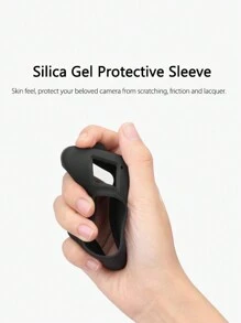 1 pieza Funda protectora para cámara deportiva de silicona negra anti-choque para Gopro12/11/10/9, funda de silicona para accesorios de cámara deportiva