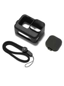 1 pieza Funda protectora para cámara deportiva de silicona negra anti-choque para Gopro12/11/10/9, funda de silicona para accesorios de cámara deportiva