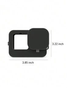 1 pieza Funda protectora para cámara deportiva de silicona negra anti-choque para Gopro12/11/10/9, funda de silicona para accesorios de cámara deportiva