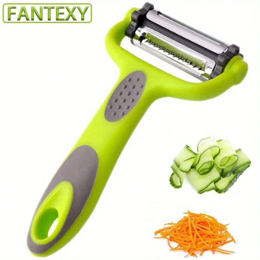 1pc Multifunctional Rotatable Fruit & Vegetable Peeler, Shredder & Slicer For Melons, Potatoes, Cucumbers, And Carrots