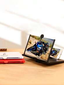 Portable 10 Inch Phone Screen Magnifier Amplifier Mobile Phone Screen Magnifier 3D HD Magnifier For Movies, Videos And Games, Suitable For All Smartphone Models. - Multicolor - View 2