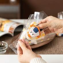[50入組] 日式三角形壽司包裝袋，佐醬海苔壽司外賣包裝，可加熱微波用小袋 - 三角飯糰袋 - 查看 4
