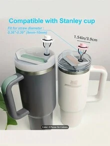 1PC Random Straw Lids, Straw Toppers, Reusable Straw Toppers, Cowboy Hat Shaped Silicone Straw Toppers, Decorative Straw Toppers, For Parties, Gatherings With Friends, Dust Proof Straw Covers For 30 & 40 Ounce  Cup Straws, Party Supplies, Decorative Glass Accessories, Mother's Day Gifts