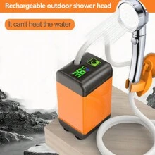 1 Pc Rechargeable Shower Outdoor Shower Hiking Camping Adventure Shower Handheld Shower - Yellow - View 6