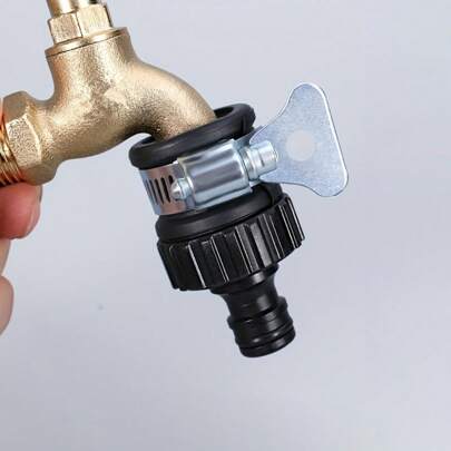 مجموعة محول خرطوم عالمي سريع التوصيل - قوي وسهل التركيب لغسيل السيارات والري في الحديقة، متوافق في أوروبا وأمريكا.