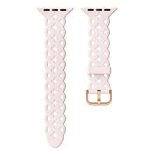 1 件女士替换硅胶表带，适用于 Apple Watch 表带 49 毫米、45 毫米、44 毫米和 42 毫米，Apple Watch Ultra 2 SE 系列 9 8 7 6 5 4 3 2 1，采用透气运动设计 - 粉色 - 查看 2