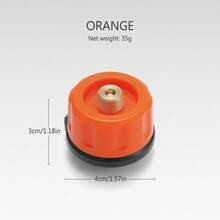 戶外露營爐轉接器，氣罐型自封閉氣罐轉換頭，黃銅芯燃燒器轉接頭 - 杏色 - 查看 8