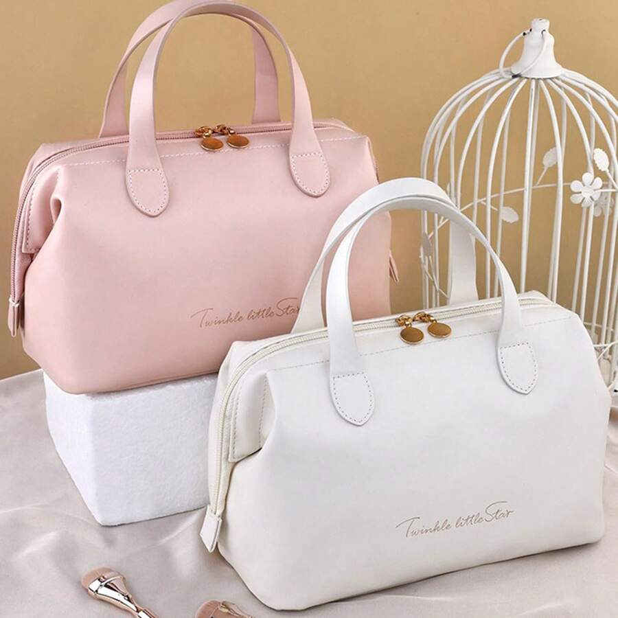 1 pièce Kit de rangement pour cosmétiques, sac de toilette de voyage de grande capacité, sac de maquillage. Sac de rangement pour cosmétiques portable de haute qualité, organisateur de toilette de voyage. Accessoires essentiels, cadeaux