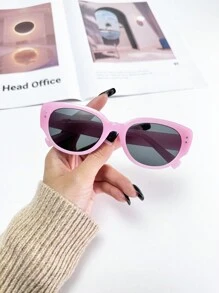 Unisex Cat-Eye Decorative Sunglasses Sunglasses Beach Sun Glasses - Grey - View 1