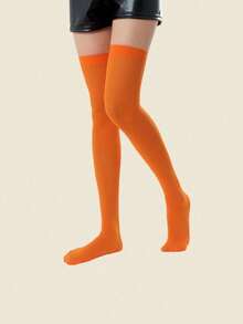 3 Pairs Of Women's Colorful Elastic Party Dress Stockings - Multicolor - View 2