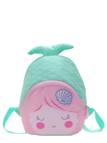 Mochila diseñada para niñas con diseño de sirena - A - Ver 12