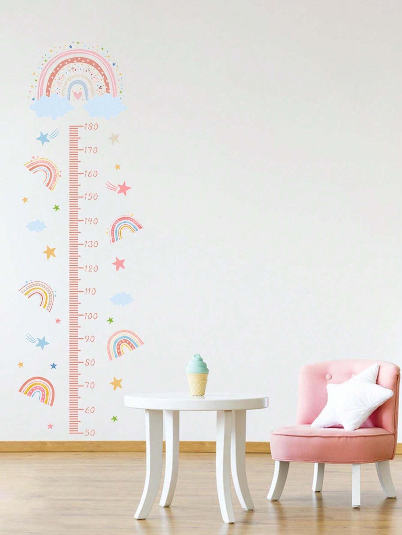 Little Deco DL922-1 - Adesivo da parete per cameretta dei bambini, motivo: arcobaleno con stelle